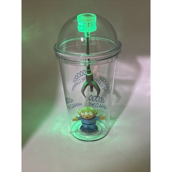 Disney Parks Pixar Toy Story Little Green Alien Claw Light Up Cup Tumbler - Picture 8 of 10